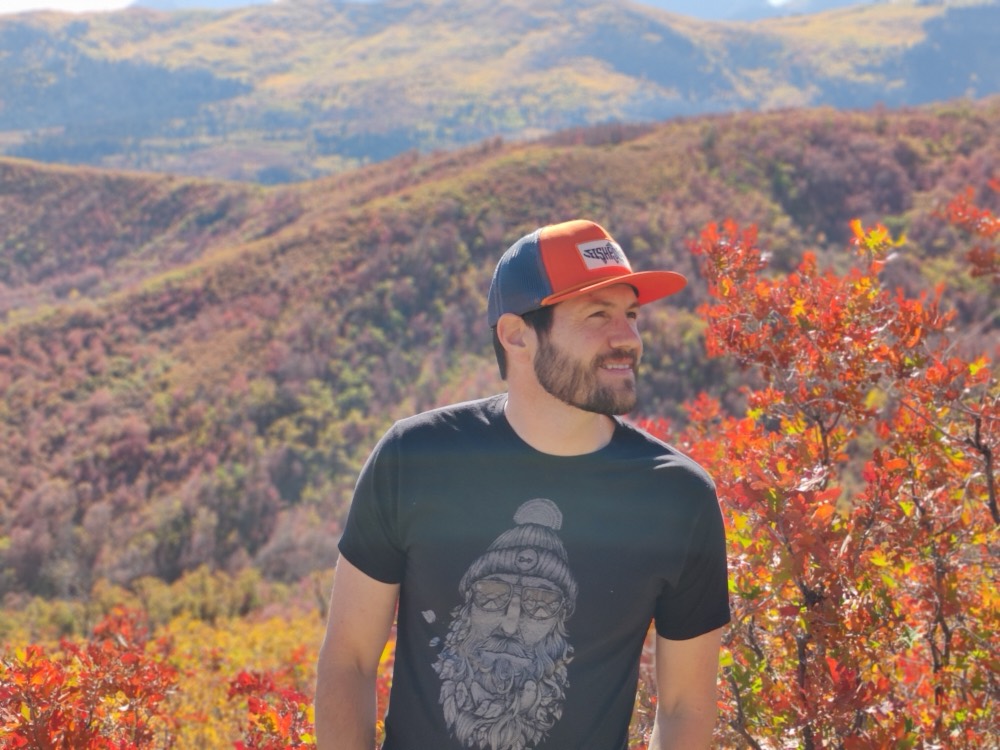 Eli Johnson in the Wasatch foothills in autumn